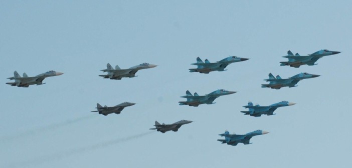 Российские самолеты в небе Сирии 