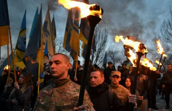 Факельный марш в Одессе фото