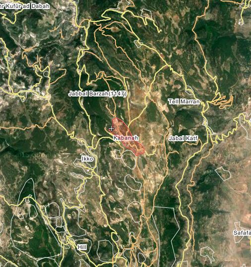 Обзор оперативной карты Кабани Латакия Сирия 12 03 2016