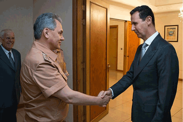 Шойгу на встрече с Асадом