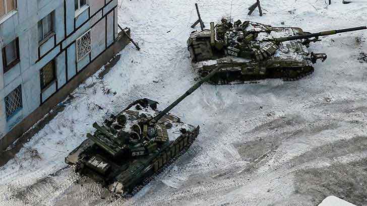 Украинские танки в Авдеевке