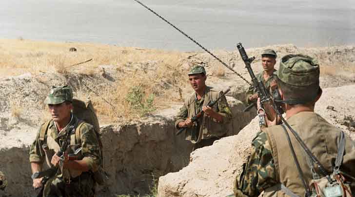 Афганские пограничники в бою