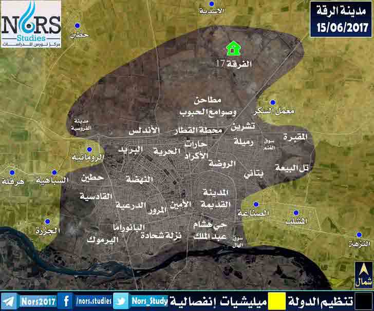 Карта г. Ракка 16 06 2017