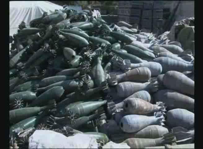 Снаряды ИГ захваченные сирийской армией