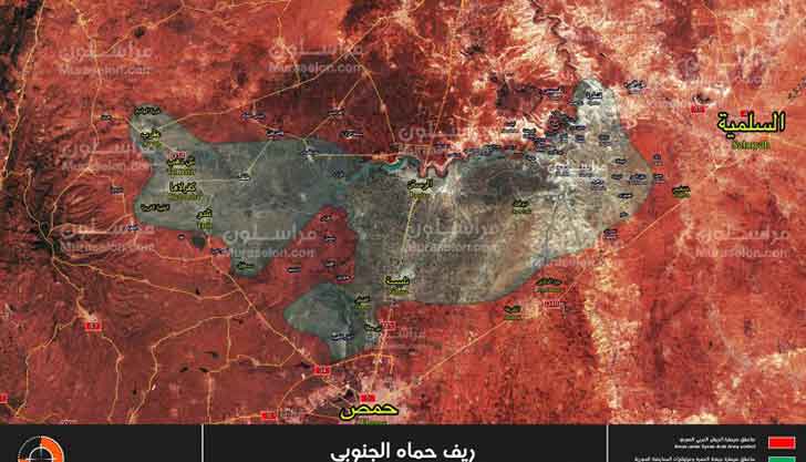 Карта "кармана" Аль-Растан
