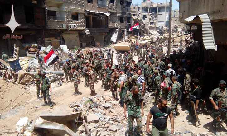Сирийская армия и палестинские формирования полностью освобождают лагерь Ярмук
