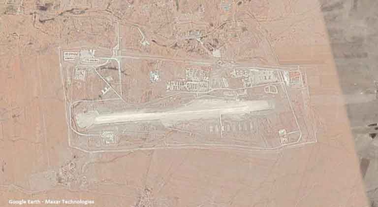 Спутниковый снимок аэродрома Саррин