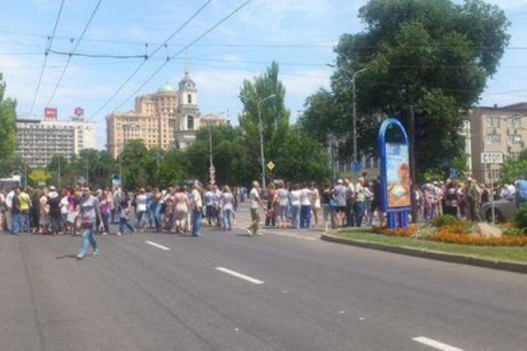 Митинг в Донецке 27 июля