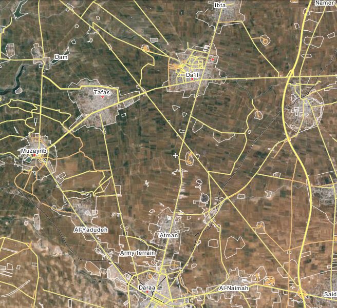 Обзор оперативной карты Деръа Сирия 04 02 2016