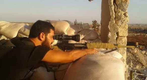 Сирийский снайпер в Алеппо