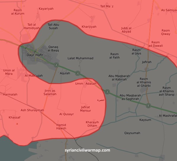 Карта восточного Алеппо на 22 03 2017