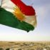 Флаг Курдистана над деревней