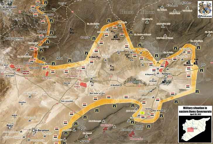 Карта восточного Хомса