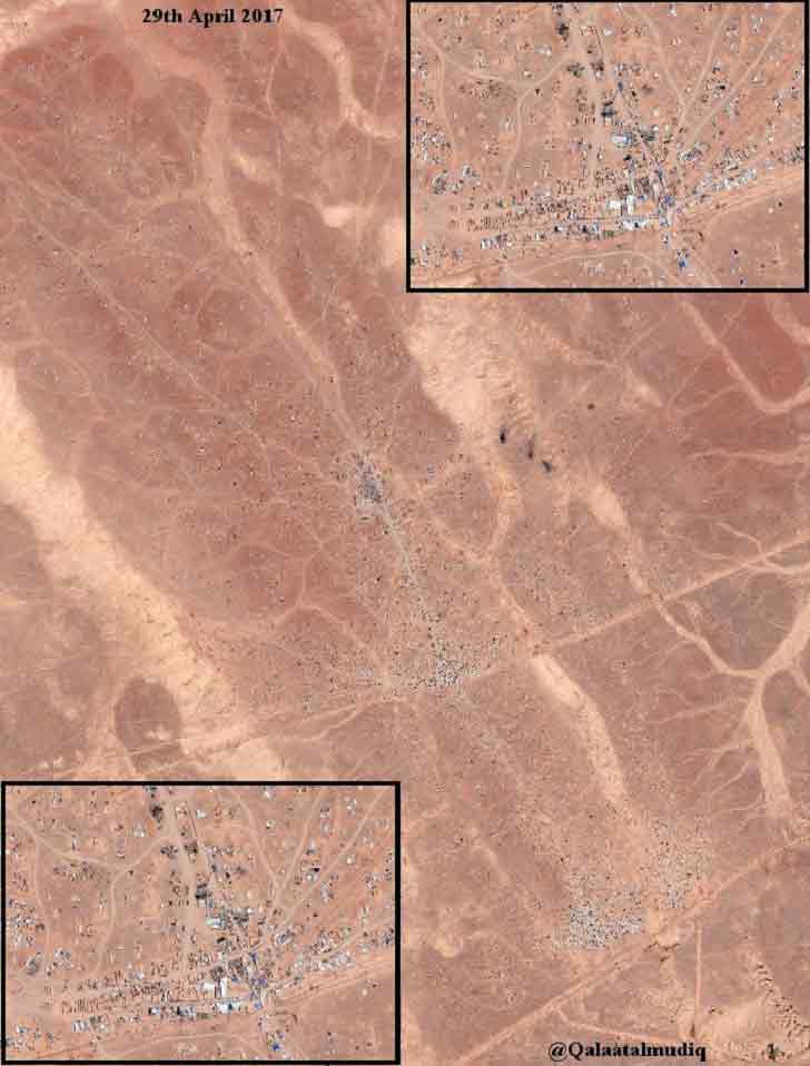Спутниковая карта лагеря беженцев Рукбан