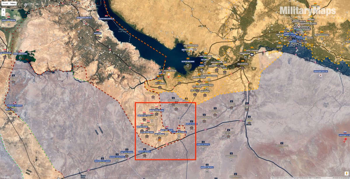 Карта западной Ракки 15 06 2017