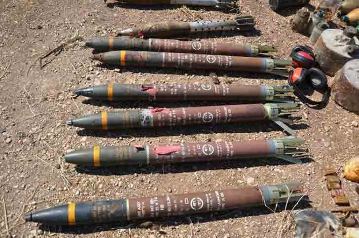 Сирийская армия конфисковала оружие боевиков
