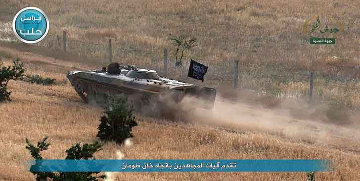 Джихадистское наступление закончилось разгромом бронетанковой группы «ан-Нусры»