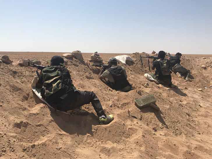 ВС САР при поддержке ВКС РФ зачистили от боевиков ИГ пустыню возле американской базы