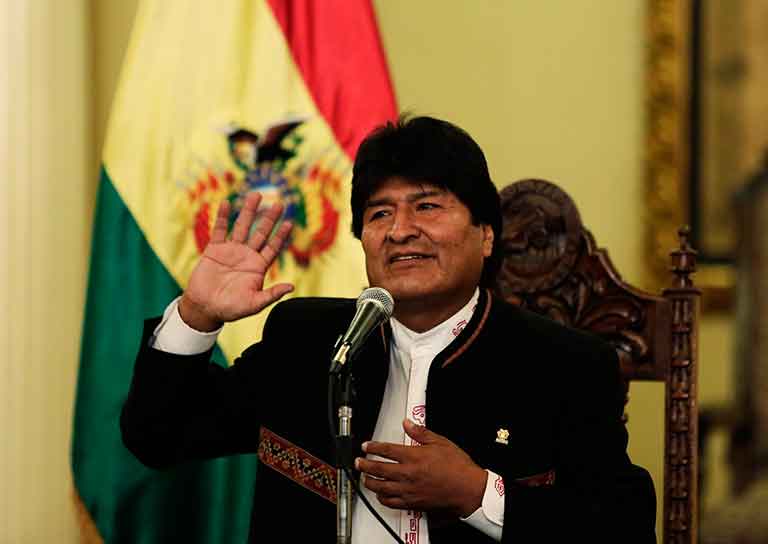 свергнутого боливийского президента Эво Моралес
