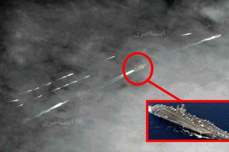 Иранские корабли окружили авианосец ВМС США «Abraham Lincoln» и заставили его покинуть Ормузский пролив