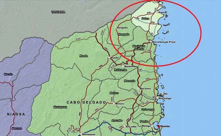 Карта провинции Кабу-Делгаду