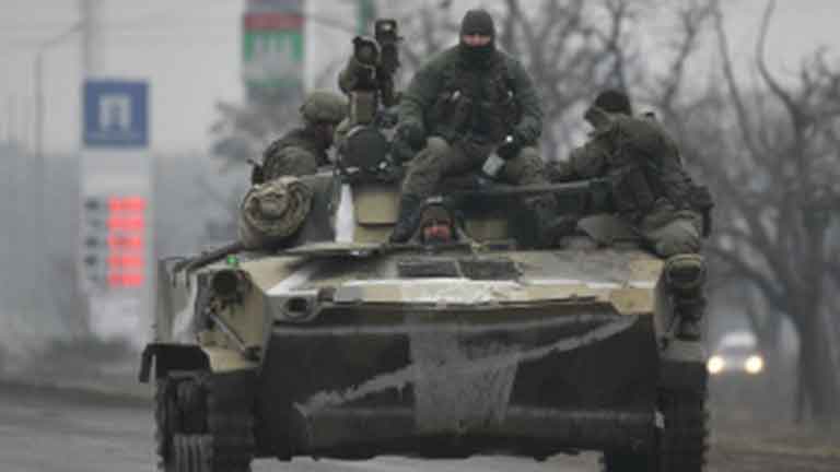 Российские войска входят в Киев (видео)